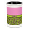 Pink & Lime Green Leopard Ceramic Pencil Holders - Black
