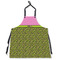Pink & Lime Green Leopard Apron Without Pockets w/ Name or Text