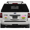 Pink & Lime Green Leopard Personalized Car Magnets on Ford Explorer