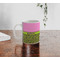 Pink & Lime Green Leopard Personalized Coffee Mug - Lifestyle