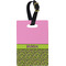 Pink & Lime Green Leopard Personalized Rectangular Luggage Tag
