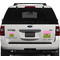 Pink & Lime Green Leopard Personalized Square Car Magnets on Ford Explorer