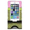 Pink & Lime Green Leopard Phone Stand w/ Phone