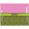 Pink & Lime Green Leopard Placemat with Props