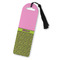 Pink & Lime Green Leopard Plastic Bookmarks - Front