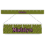 Pink & Lime Green Leopard Plastic Ruler - 12" (Personalized)