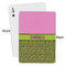 Pink & Lime Green Leopard Playing Cards - Approval