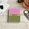 Pink & Lime Green Leopard Playing Cards - In Context