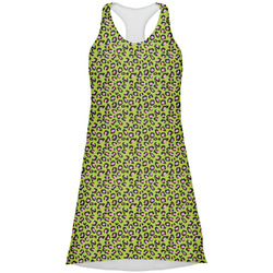 Pink & Lime Green Leopard Racerback Dress (Personalized)