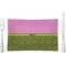 Pink & Lime Green Leopard Rectangular Glass Lunch / Dinner Plate - Single or Set (Personalized)