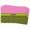 Pink & Lime Green Leopard Rectangular Fridge Magnet - THREE