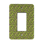 Pink & Lime Green Leopard Rocker Style Light Switch Cover