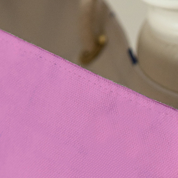 Pink & Lime Green Leopard Large Rope Tote - Close Up View