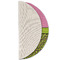 Pink & Lime Green Leopard Round Linen Placemats - HALF FOLDED (single sided)