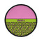 Pink & Lime Green Leopard Round Patch