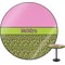 Pink & Lime Green Leopard Round Table - 24" (Personalized)