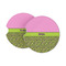 Pink & Lime Green Leopard Sandstone Car Coasters (Personalized)