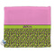 Pink & Lime Green Leopard Security Blanket - Front View