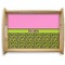 Pink & Lime Green Leopard Natural Wooden Tray - Large (Personalized)