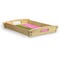 Pink & Lime Green Leopard Serving Tray Wood Small - Corner