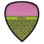 Pink & Lime Green Leopard Iron On Patch - Pick Shape (Personalized)