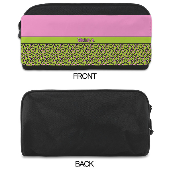 Pink & Lime Green Leopard Shoe Bags - APPROVAL