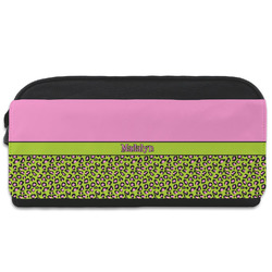 Pink & Lime Green Leopard Shoe Bag (Personalized)