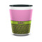 Pink & Lime Green Leopard Ceramic Shot Glass - 1.5 oz - Two Tone - Single (Personalized)