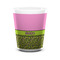 Pink & Lime Green Leopard Shot Glass - White - FRONT