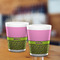 Pink & Lime Green Leopard Shot Glass - White - LIFESTYLE