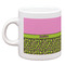 Pink & Lime Green Leopard Single Shot Espresso Cup - Single Front