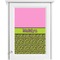 Pink & Lime Green Leopard Single White Cabinet Decal