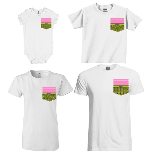 Pink & Lime Green Leopard Sized Pockets on Various Products