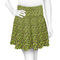 Pink & Lime Green Leopard Skater Skirt - Medium