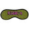 Pink & Lime Green Leopard Sleeping Eye Mask - Front Large