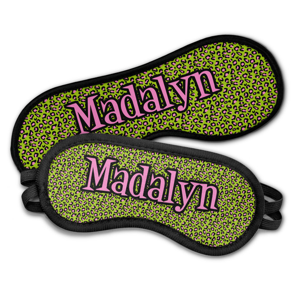 Pink & Lime Green Leopard Sleeping Eye Masks - PARENT