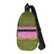 Pink & Lime Green Leopard Sling Bag - Front View