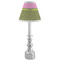 Pink & Lime Green Leopard Small Chandelier Lamp - LIFESTYLE (on candle stick)