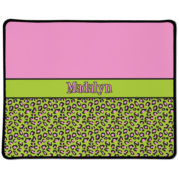 Pink & Lime Green Leopard Small Gaming Mats - APPROVAL