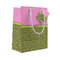 Pink & Lime Green Leopard Small Gift Bag - Front/Main