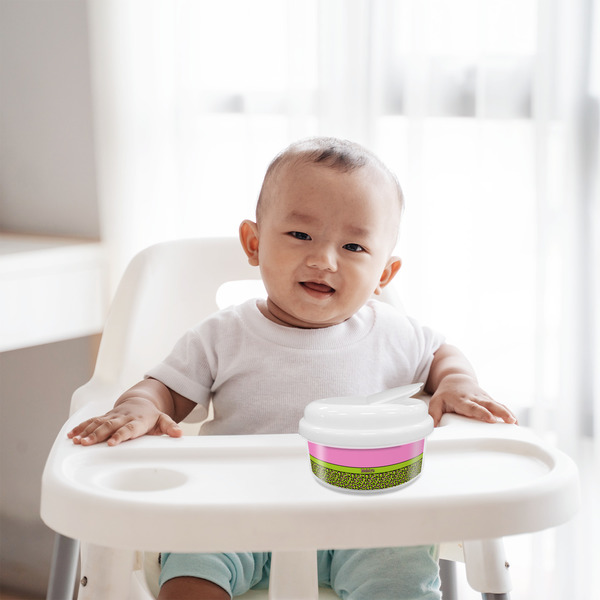 Pink & Lime Green Leopard Snack Container - LIFESTYLE