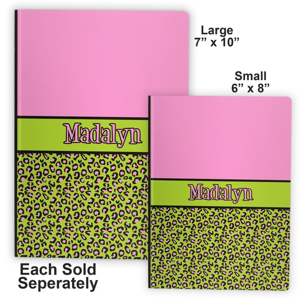 Pink & Lime Green Leopard Soft Cover Journal - Compare