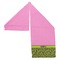 Pink & Lime Green Leopard Sports Towel Folded - Both Sides Showing