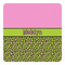 Pink & Lime Green Leopard Square Decal