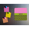 Pink & Lime Green Leopard Square Fridge Magnet - LIFESTYLE