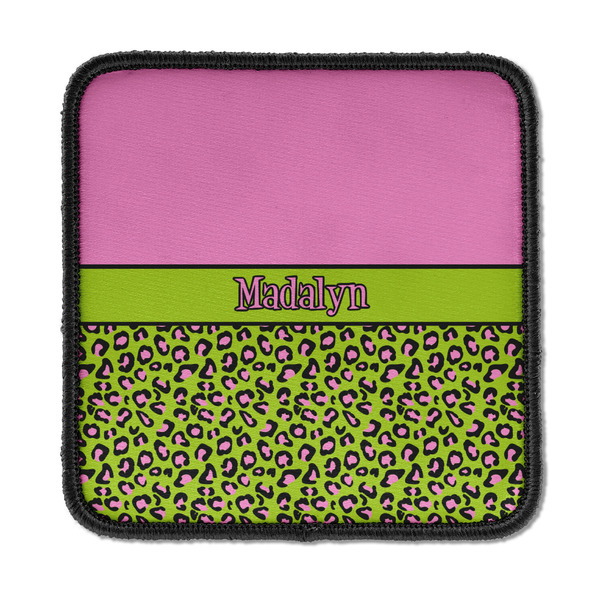 Pink & Lime Green Leopard Square Patch
