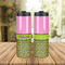Pink & Lime Green Leopard Stainless Steel Tumbler - Lifestyle