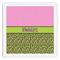 Pink & Lime Green Leopard Paper Dinner Napkins (Personalized)