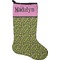Pink & Lime Green Leopard Stocking - Single-Sided