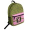 Pink & Lime Green Leopard Student Backpack Front